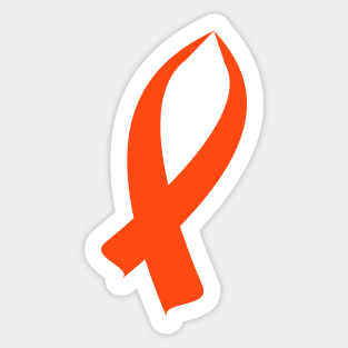 Awareness Ribbon (Orange) Sticker